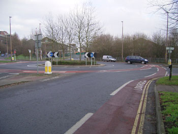 roundabout in East Grinstead